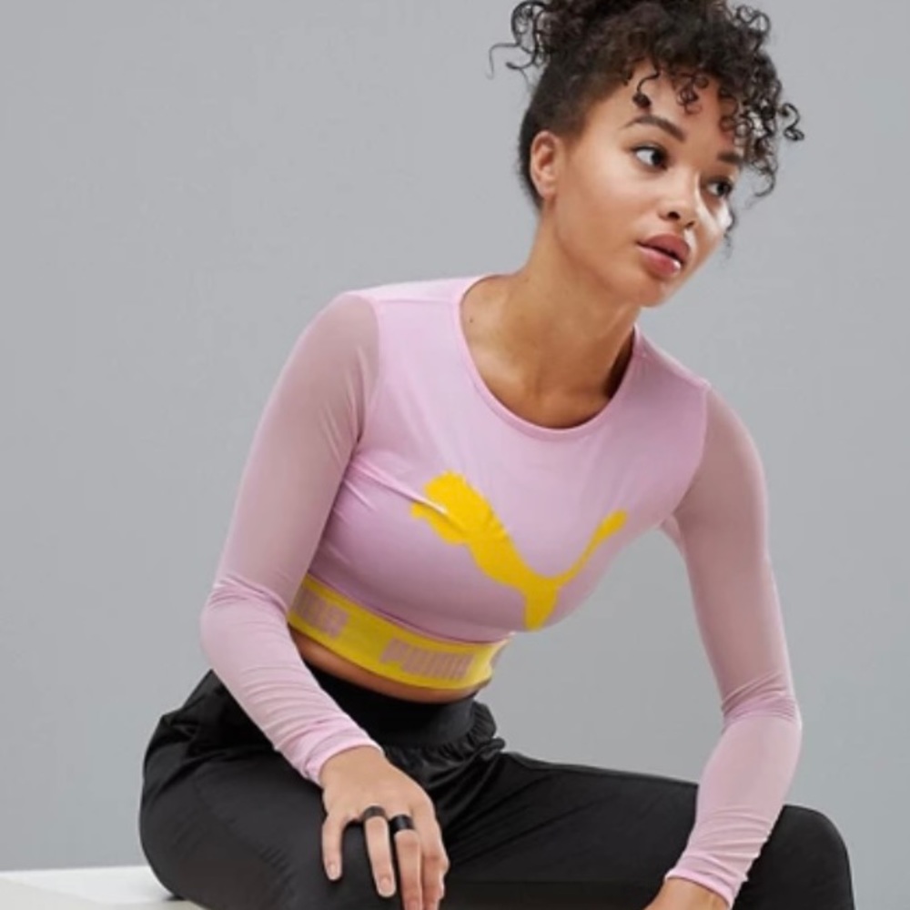 Puma Active Long Sleeve Crop Top